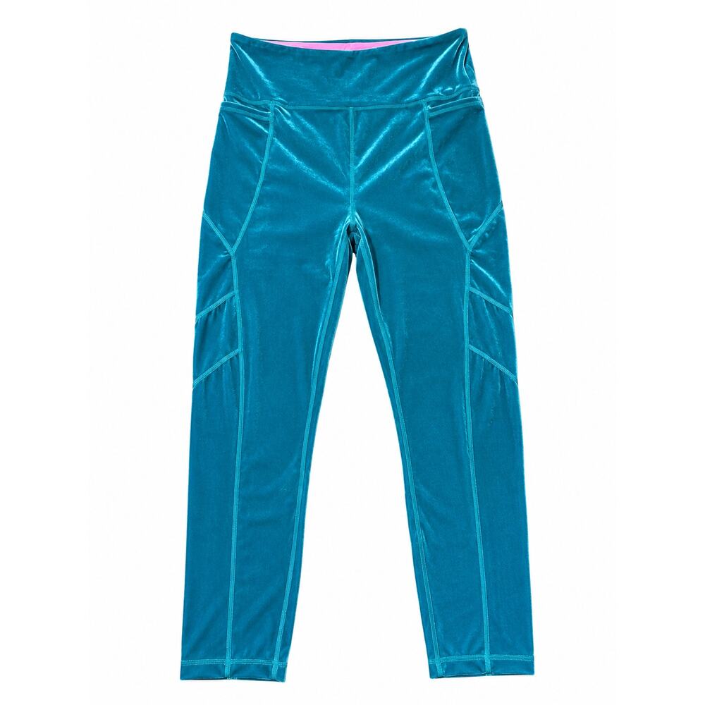 Lilly Pulitzer Luxletic Weekender High Rise Velour Leggings M - Picture 2 of 10